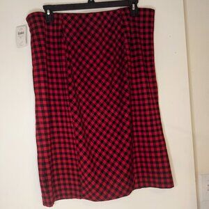 J.Jill Buffalo Plaid Pencil Skirt XL NWT
